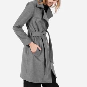 Everlane The Wool Trench Coat Gray